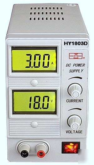 Mastech dc power supply variable 0-18 volts @ 0-3 amps