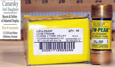 New 10 bussman lpj-25SP class j fuses 
