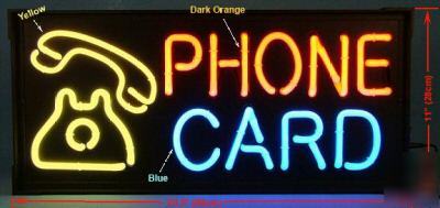 New brand neon sign - phone card
