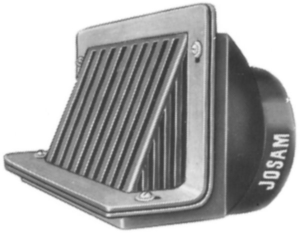 New roof drain, parapet type sloping grate, cast, 