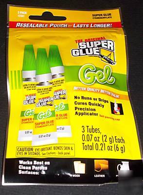 New super glue original 3 tubes 2G each 6G total 