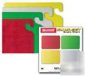 San jamar kolorcut cut-n-carry cutting board set 18IN