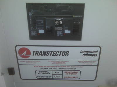Transtector power/telco cabinet 120/240V 200 w/gen plug