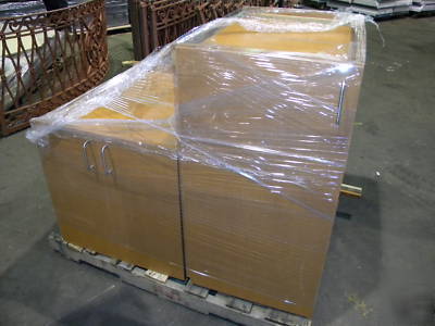 Used cabinets: 8 pieces, camel -excellent condition