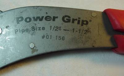 Vintage olympia tools power grip pipe wrench no. 01 156