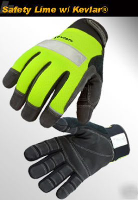 Youngstown gloves hi-visibility w/kevlar 08-308-10-xxl