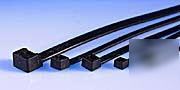 Black uv nylon cable ties 500 pcs. 37