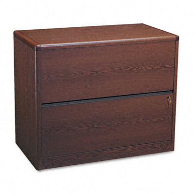 10700 series two-drawer lateral file mahogany
