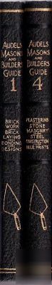 Audels mason builders guide 1 & 4 brick work plastering