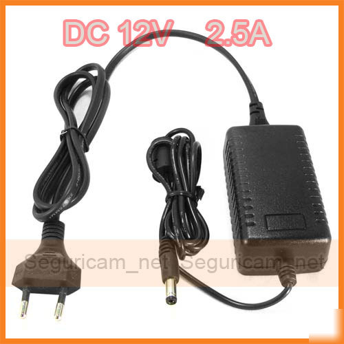 Dc 12V 2.5A ac power supply adapter 2500MA for cctv cam