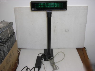 Logic controls PD6000 pole display w/ ac adapter tested