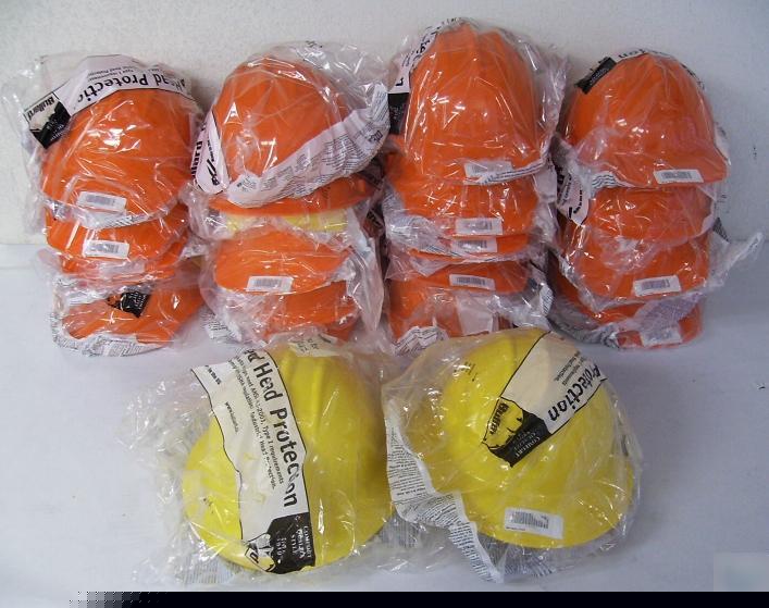 Lot of 21 bullard classic hard hat C30 orange 300RP