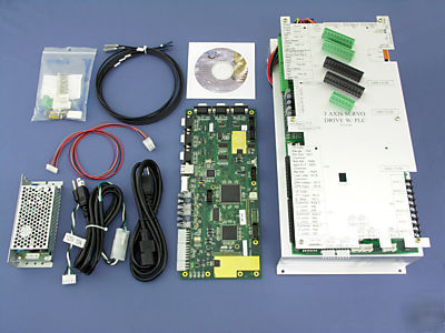 Mach ajax cnc control w 3-axis servo drive & plc, MACH3