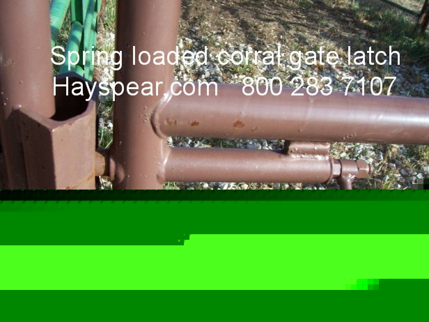 Spring loaded cattle corral gate latch & catch 5 pair