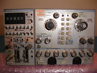 Tektronix la 501W logic analyzer/ WR501 word recognizer
