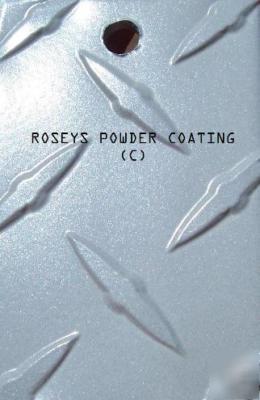 White aluminum metallic 90% gloss 1 lb powder coating 