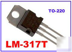 10PCS - LM317 LM317T 1.5AMP adj +v. regulator lm 317 t
