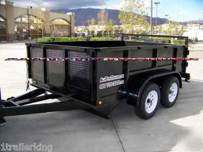 2010 model enclosed box hydraulic remote dump trailer 