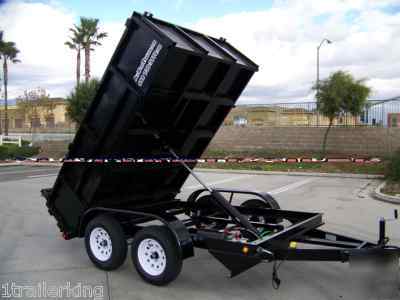 2010 model enclosed box hydraulic remote dump trailer 