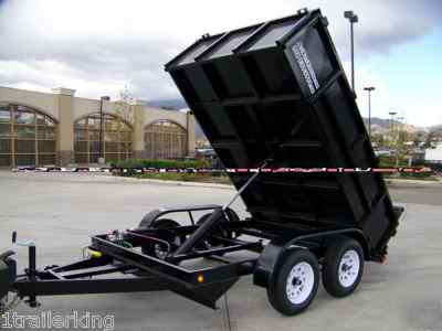 2010 model enclosed box hydraulic remote dump trailer 
