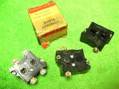 3 cutler hammer 10250T / 91000T 10250T1 contact block