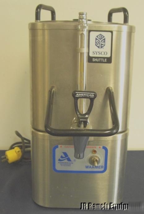 American two gallon portable coffee dispenser w/ warmer