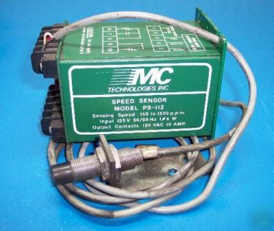 Combination proximity sensor speed switch relay