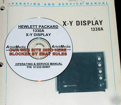 Hp 1330A x-y display operating & service manual