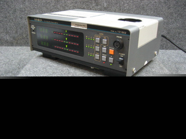 Minolta tv color analyzer ii w/probe w/wrnty