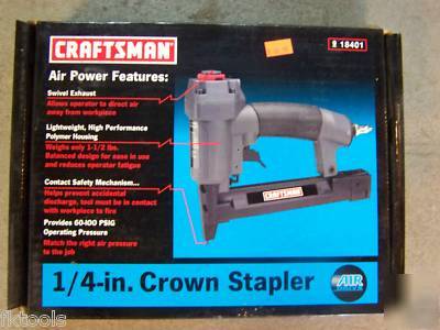 New craftsman 18 gauge crown stapler 1/4