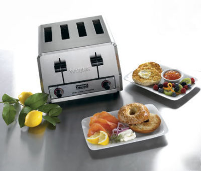 New waring heavy duty 4-slice pop-up toaster