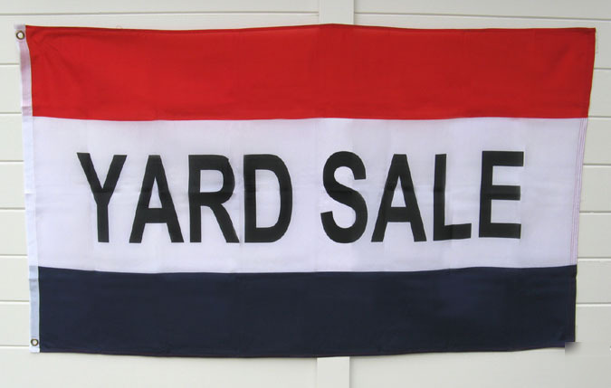 New yard sale flag 3 x 5 banner sign free shipping