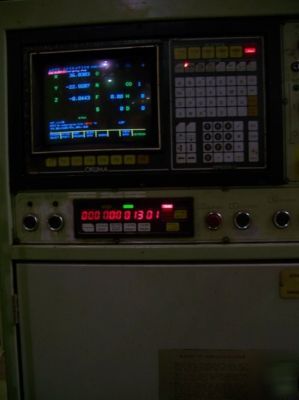 Okuma mcv-16A bridge mill under power inspection ready