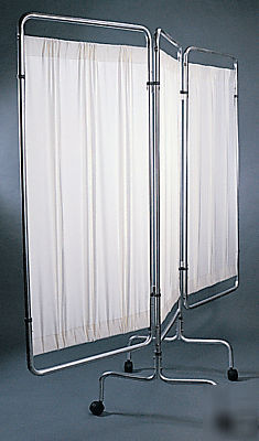 Patient room divider mobile wheels privacy screen wheel