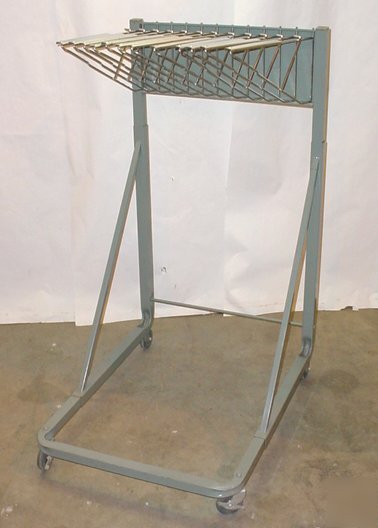 Planhold mobile blueprint plan holder rack mobile cart