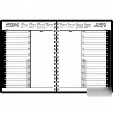 New '10 at-a-glance 24-hour day appointment book ruled