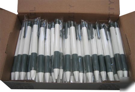 New 12 retractable grip ballpoint~black ink~med tip 1.0