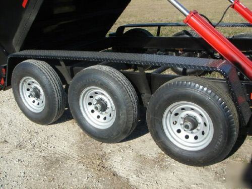 New 2010 7'X16' texas pride dump trailer 21K gvwr 