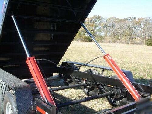 New 2010 7'X16' texas pride dump trailer 21K gvwr 