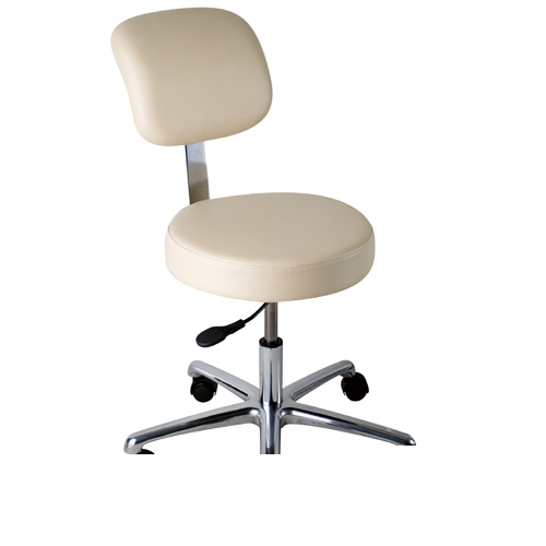 New CL22 medical dental stools with back 4 vinyl colors