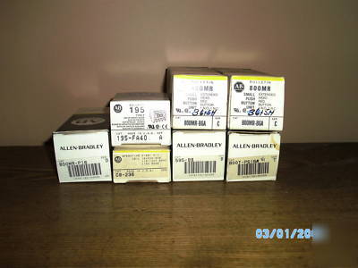 New allen bradley assorted items all in boxes