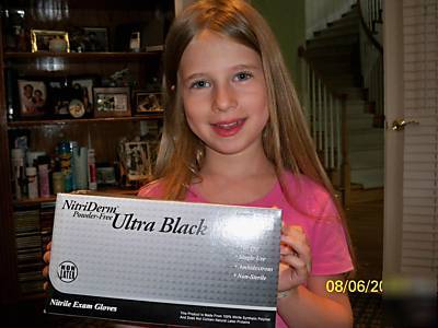Nitriderm ultra black gloves ( powder free,non latex) 
