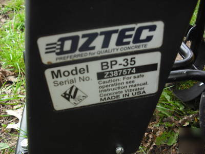 Oztec honda concrete vibrator 