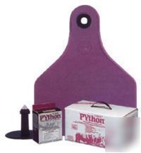 Python fly insect tags cattle 100CT cow calf nwt