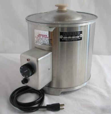 Ritehete vsb 4 qt. cast aluminum wax tar melting pot