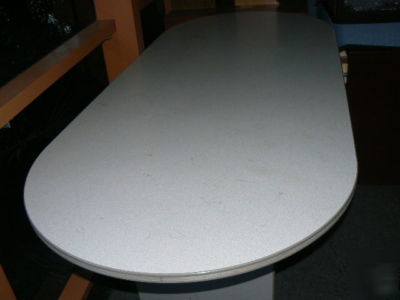 Solid white wood conference table 83 x 36 x 30