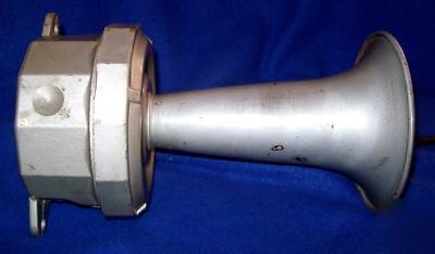 Vintage benjamin industrial electric signal horn 