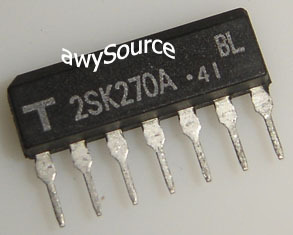2SK270A-bl toshiba original 2X n-ch jfet 7P sip x 10 pc