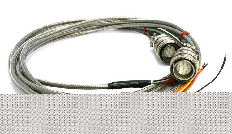 2X amphenol MS3106A cylindrical connector w/12' cable