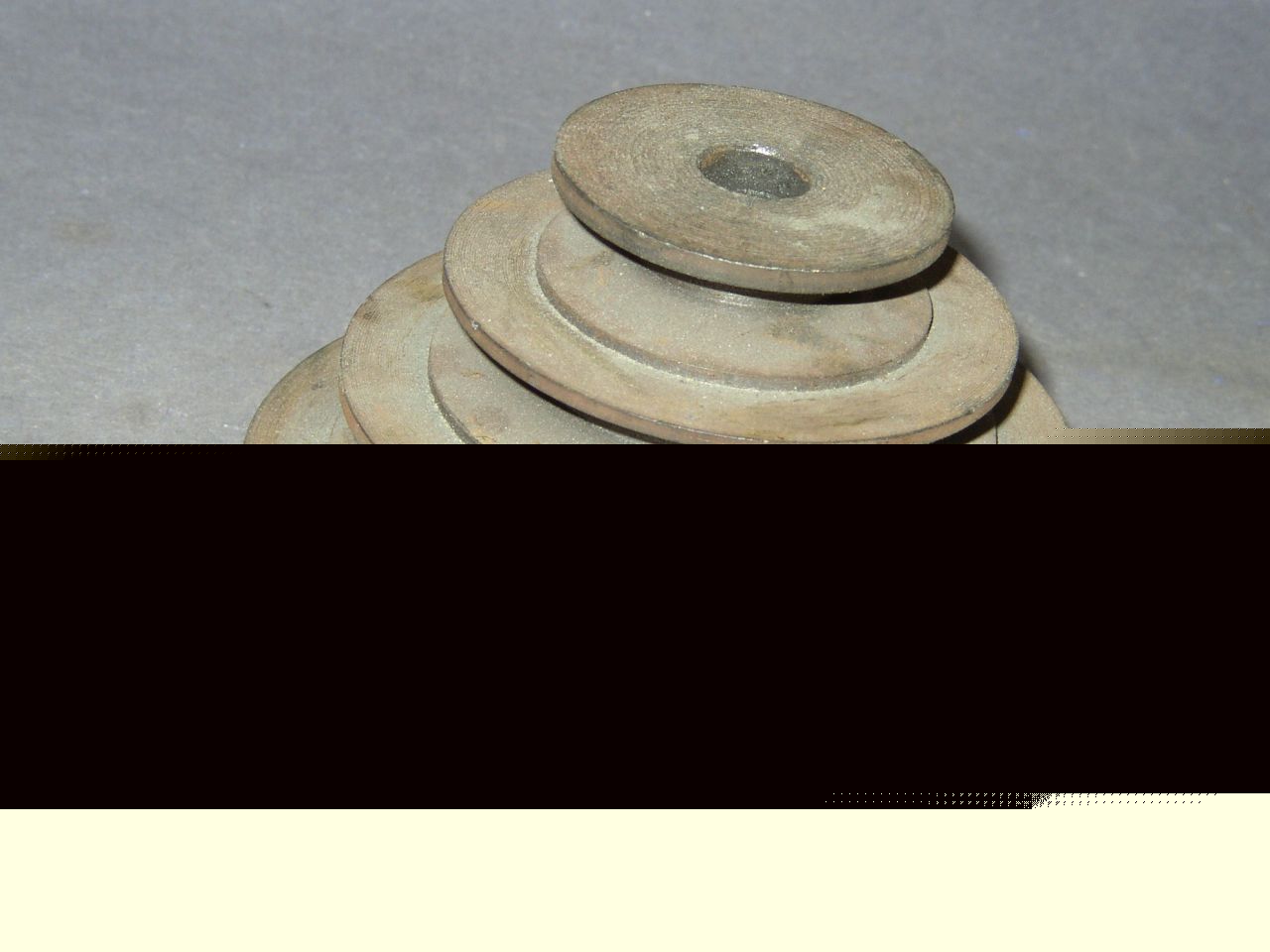 4 step steel pulley 1/2